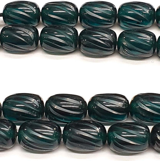 Roloi Komboloi Graven Mastic Worry Beads with 33 Beads Green 32cm