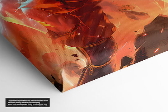 Πίνακας Καμβά Dragon Ball Goku In Heat Battle Knv2708 45cm X 65cm