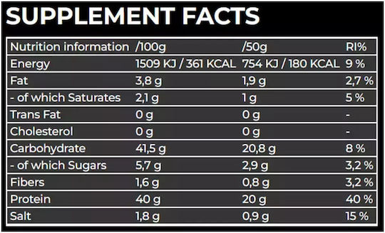 Nano Supps Protein Pancake Mix mit Geschmack Doppelte Schokolade 500gr