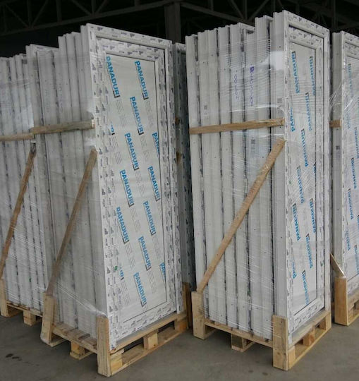 Енергийна Врата За Многократна Употреба Pvc Ш90xВ200 Дясна Бяла