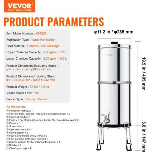 Vevor ZLLSQ225GALHDYUJ5V0