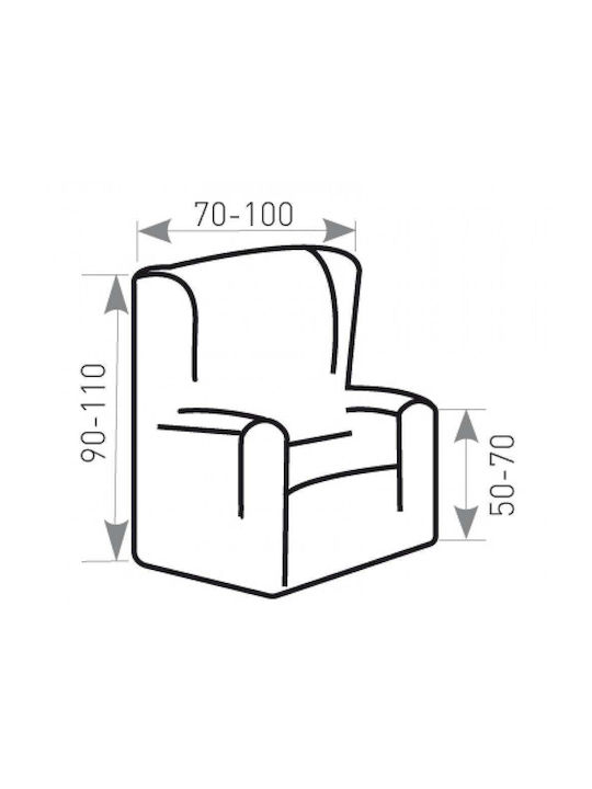 Sofazip Husă Elastică Bergère Brown 1buc SZWINGMICMARO