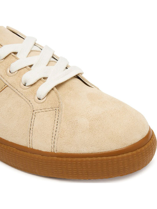 Top Lace Sneakers Sand Dune