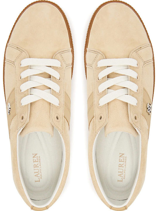 Top Lace Sneakers Sand Dune