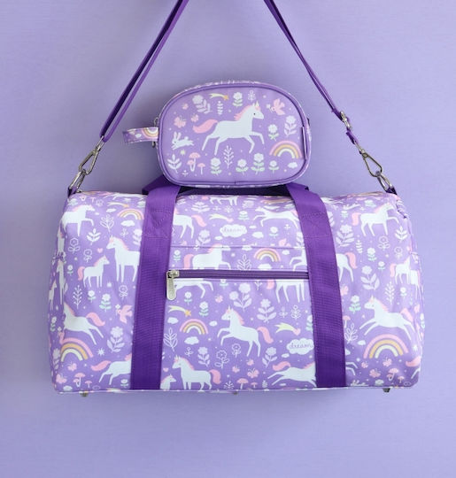 A Little Lovely Company Sack Voyage Back 26lt Lila Fabric L46xW22.5xH25cm