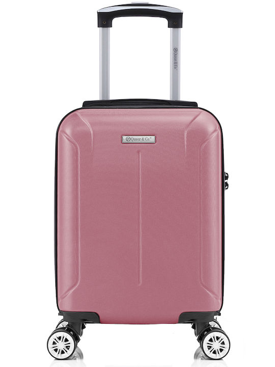 Quasar Valiză de Călătorie Cabină Dură Powder Pink cu 4 roți Înălțime 40cm