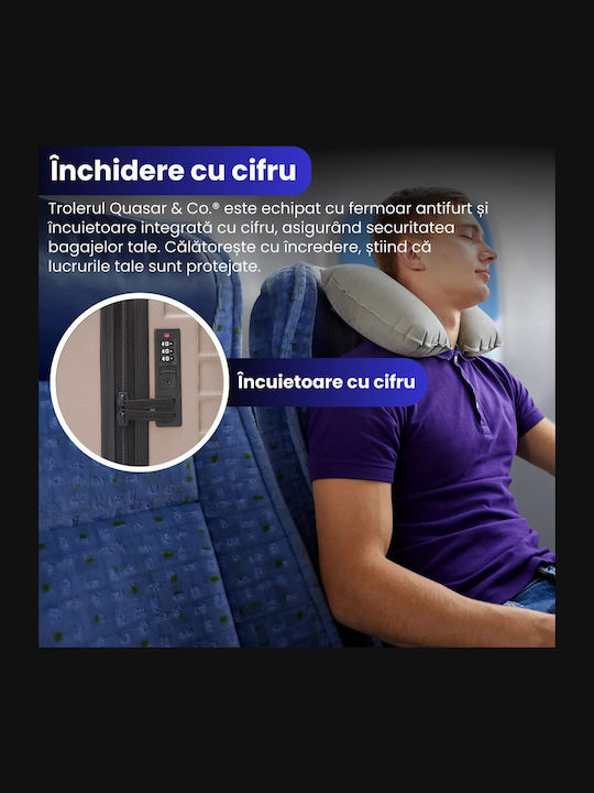 Quasar Βαλίτσα Καμπίνας Petrol Blue