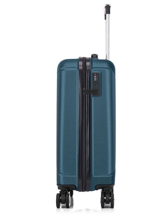 Quasar Children's Travel Suitcase Hard Petrol Blue with 4 Wheels
