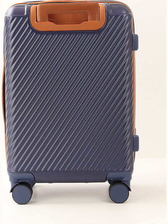 Quasar Kinder Mittlerer Reisekoffer Hartschalen Blue mit 4 Räder Höhe 64cm