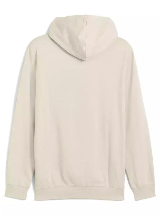 Sweatshirt with Hood Beige