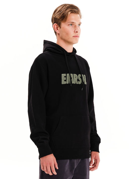 Emerson Φούτερ Black με Κουκούλα