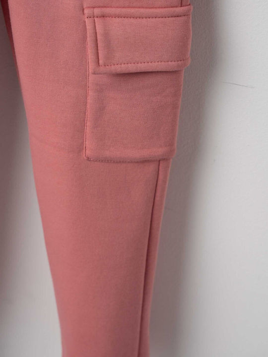 Kids Sweatpants Set Pink 2pcs