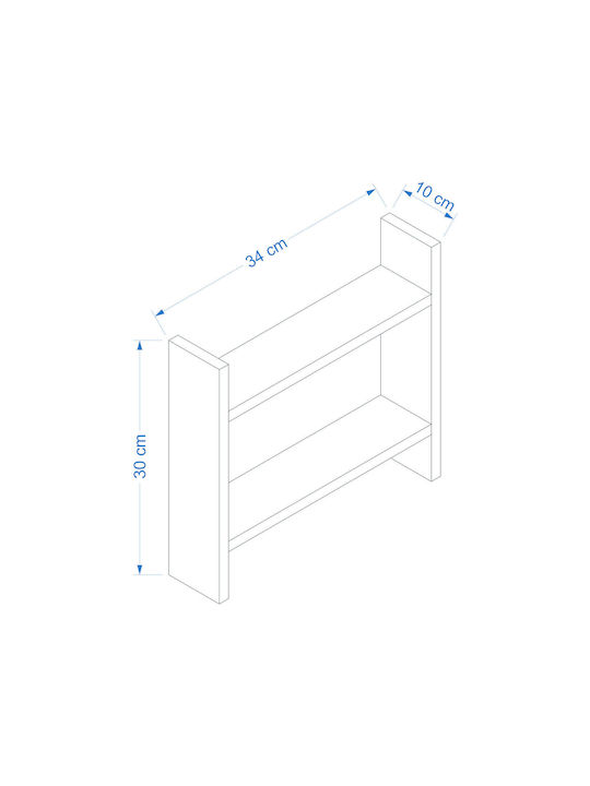 Hanah Home Επιτραπέζια Βάση Πλαστική 34x30x10εκ. Μαύρη