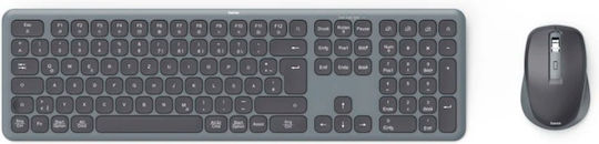HAMA WKM-550 Kabellos Bluetooth Tastatur & Maus Set Englisch US
