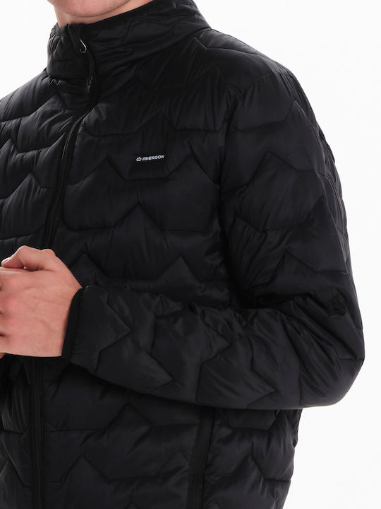 Зимно Puffer Водоустойчиво и Ветроустойчиво Мъжко Черен