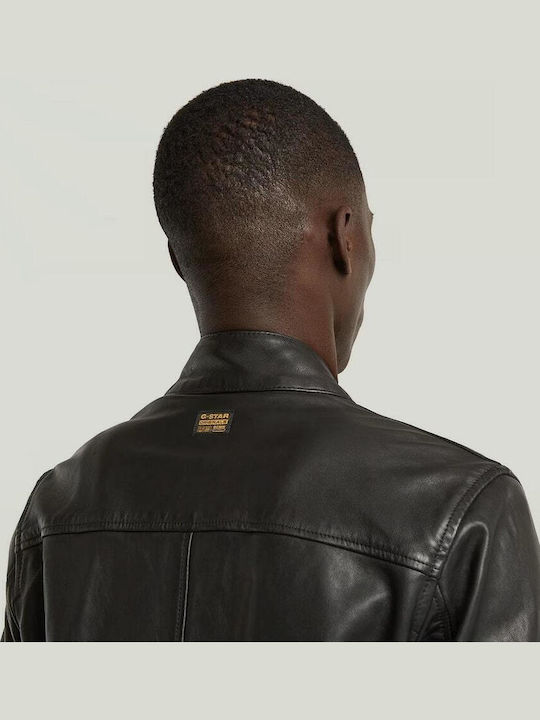 Lederjacke Jacke Biker Schwarz