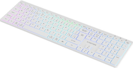 Canyon CNS-HBTK11W Безжично Само клавиатура Английски US Бял