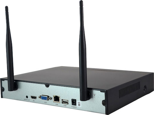 Longse Surveillance System 4 Cameras Wireless Cameras IP 5MP with Recorder NVR