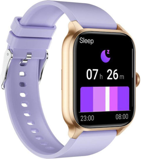 Eko Lumos Smartwatch with Heart Rate Monitor (Purple)