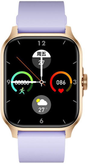 Eko Lumos Smartwatch with Heart Rate Monitor (Purple)