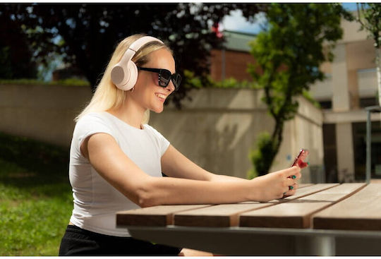 GoGEN Безжични Bluetooth On Ear Слушалки с 31 часа Работа Розови