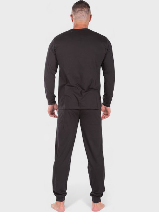 Men's Cotton Pyjama Nina Club Action Black Nc26591-1 Black
