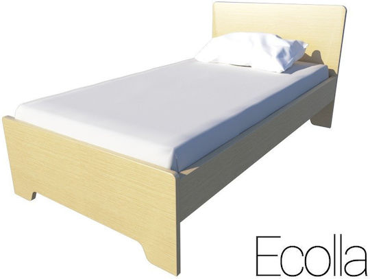 Ecolla Детско Легло Класически Единично Червен за Матрак 90x190см