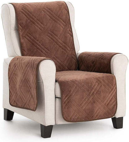 Sofazip Husă Elastică Canapea cu patru locuri Brown 220εκ. 1buc SZMATVELVETMARO