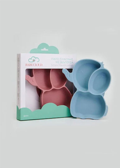 Baby Cloud Παιδικό Πιάτο Φαγητού Γαλάζιο