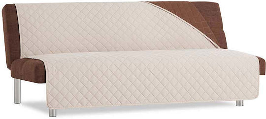 Sofazip Elastische Abdeckung für Vier-Sitzer-Sofa Brown-beige 200εκ. 1Stück SZMATFBMABE
