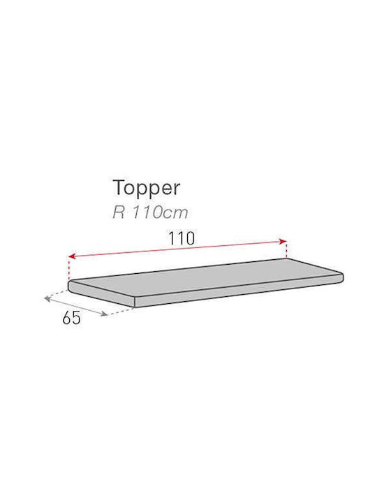 Sofazip Impermeabil Husă Elastică Canapea cu două locuri Alb 130εκ. 1buc SZTOPZAZU