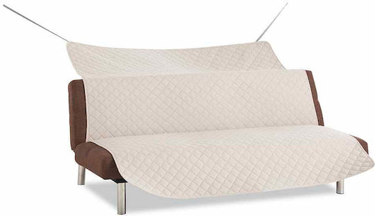 Sofazip Husă Elastică Canapea cu două locuri Red - Beige 140εκ. 1buc SZMATFBREDBEJ
