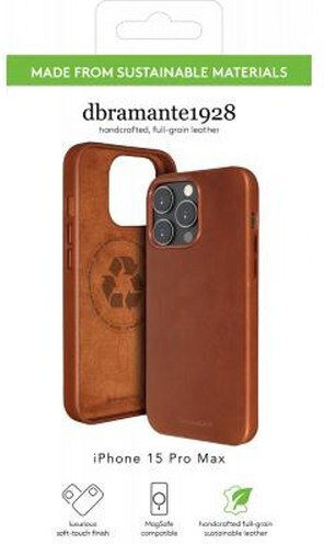 dbramante1928 Umschlag Rückseite Leder Braun (iPhone 15 Pro Max)