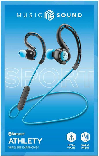 Cellular Line Athlety In-ear Bluetooth Handsfree Earphones with Sweat Resistance Blue