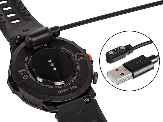 Blow X21 48mm Smartwatch mit Pulsmesser (Schwarz)