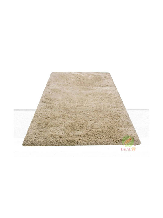 Χαλί Shaggy Μεταξένιο 150x233cm Cream