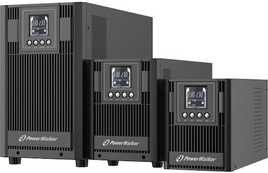Powerwalker VFI 1000 AT UPS On-Line 1000VA 900W with 3 Schuko Power Plugs