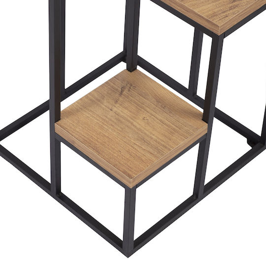 Hanah Home Plant Stand Metal Black 34cmx67cmcm.