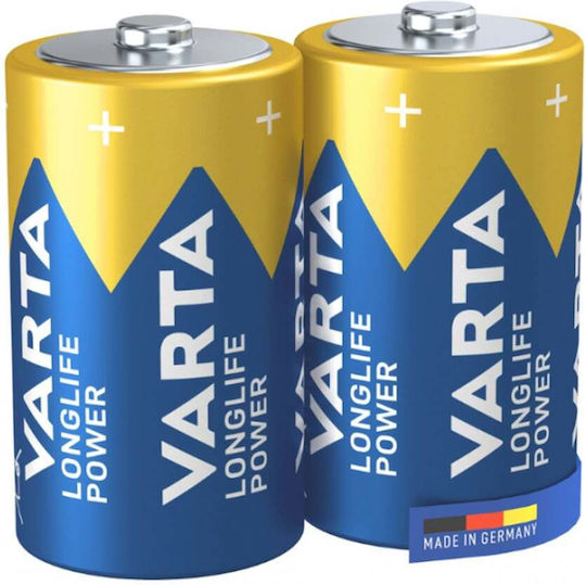 Varta Longlife Power Alkaline Batterien D 1.5V 2Stück