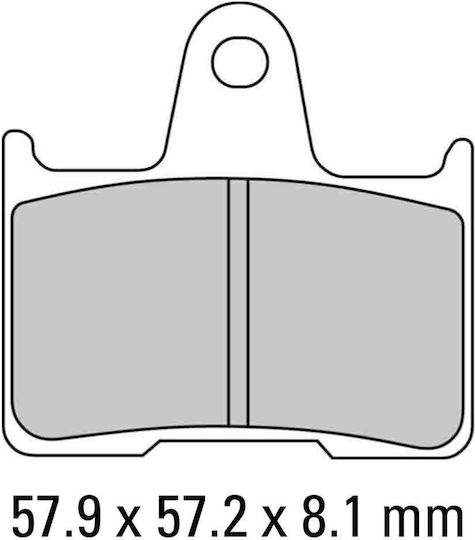 Ferodo Τακάκια Μοτοσυκλέτας Πίσω Platinum Suzuki GSXR 600 /750/ 1000 για Kawasaki ZZR 1400