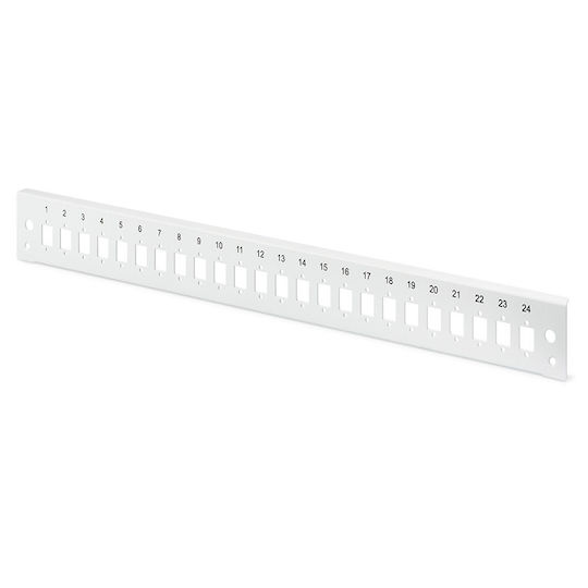 Digitus Patch Panel Keystone for Rack 1U with 24 Ports LC DX, SC SX, E2000 SX Gray