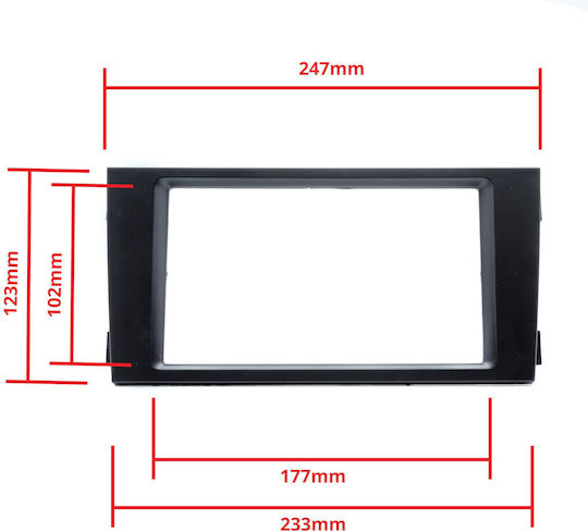 DIN-Verkleidungsplatten 2 Din für Audi A6