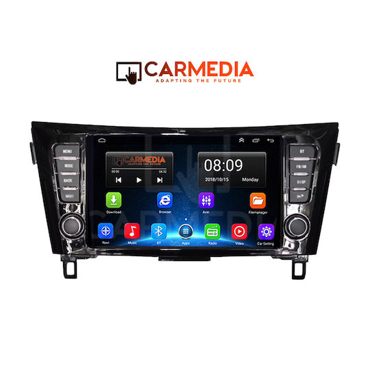 Carmedia Ηχοσύστημα Αυτοκινήτου για Mercedes-Benz CL Class Nissan X-Trail / Qashqai 2014-2021 (Bluetooth/USB/WiFi/GPS/Apple-Carplay/Android-Auto) με Οθόνη Αφής 9"