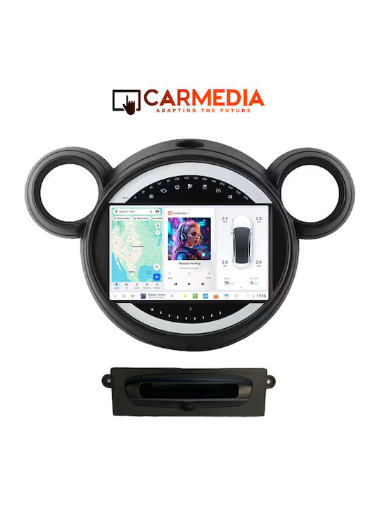 Carmedia Car Audio System for Mini Countryman / Paceman (Bluetooth/USB/AUX/WiFi/GPS/Apple-Carplay/Android-Auto) with Touch Screen 9.5"