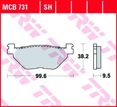 TRW Motorcycle Brake Pads Lukas Brake Pads for Yamaha for Yamaha FJR 1300 / TDM 900 / V-MAX / XT / XT 1200ZE Super Tenere