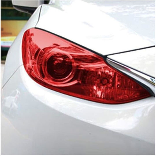 Red Protective Film Headlights Taillights Dimensions 60 Cm X 10m Protects Against Scratches Chemicals Uv Radiation Extreme Weather Conditions Reduces Risk Yellowing Cracking