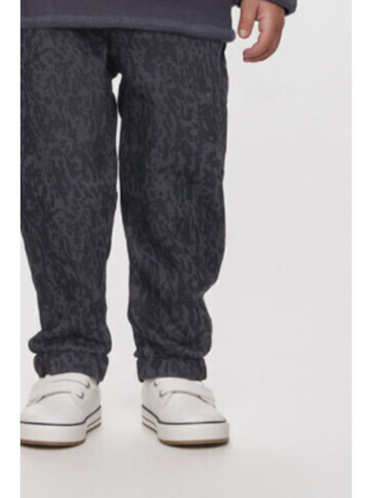 Kids Sweatpants Set Anthracite 2pcs Alert Danger