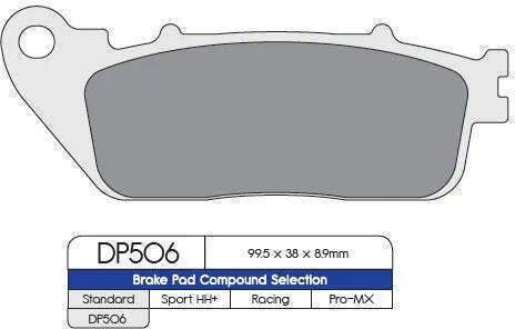 DP Brakes Τακάκια Μοτοσυκλέτας Πίσω
