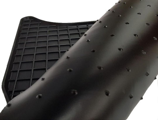 Frogum Σετ Μπροστινά και Πίσω Πατάκια 4τμχ για Jeep Wrangler 2017 Μαύρα