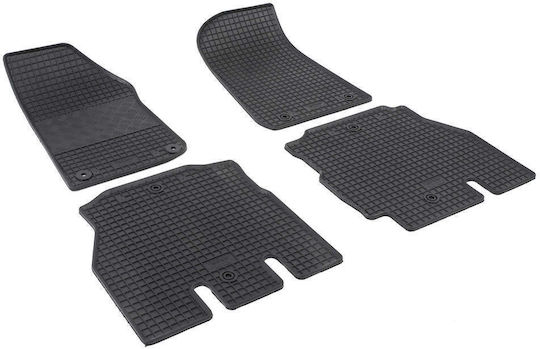 Rigum Σετ Μπροστινά και Πίσω Πατάκια 4τμχ για Jeep Wrangler 2018+ Μαύρα